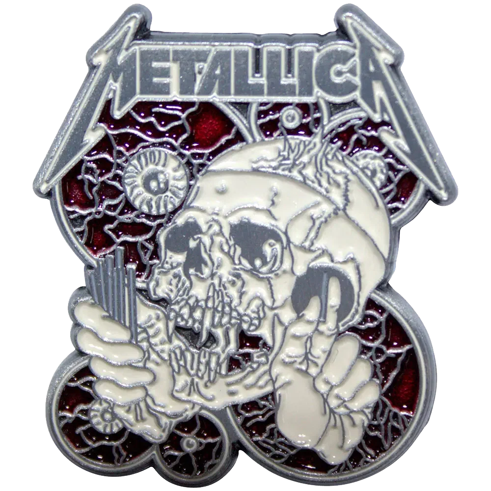 Pin Metallica - The Shortest Straw - badge métallique officiel Rock Off