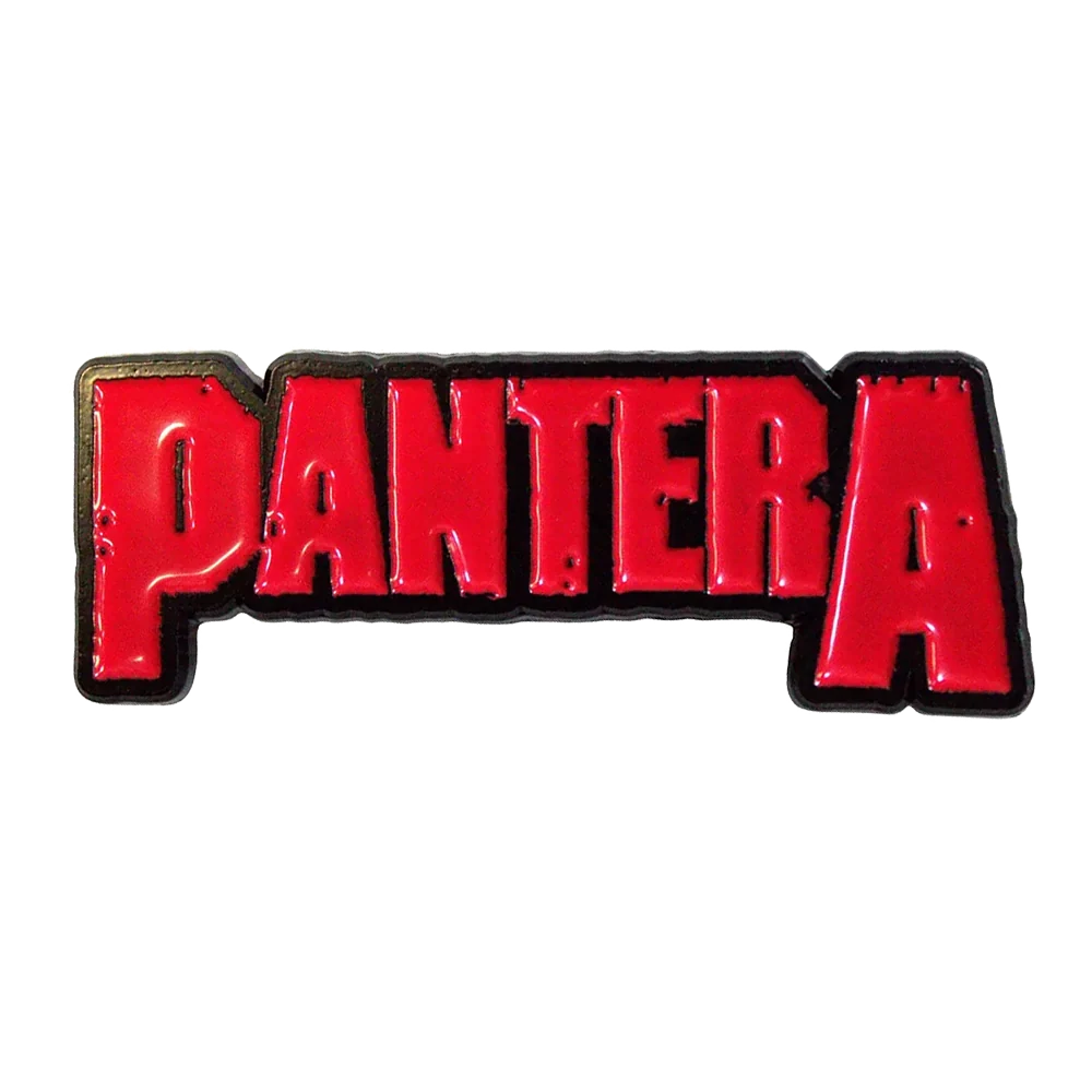 Pin's Pantera rouge et noir - badge métallique officiel Rock Off