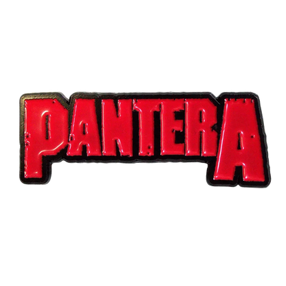 Pin's Pantera rouge et noir - badge métallique officiel Rock Off
