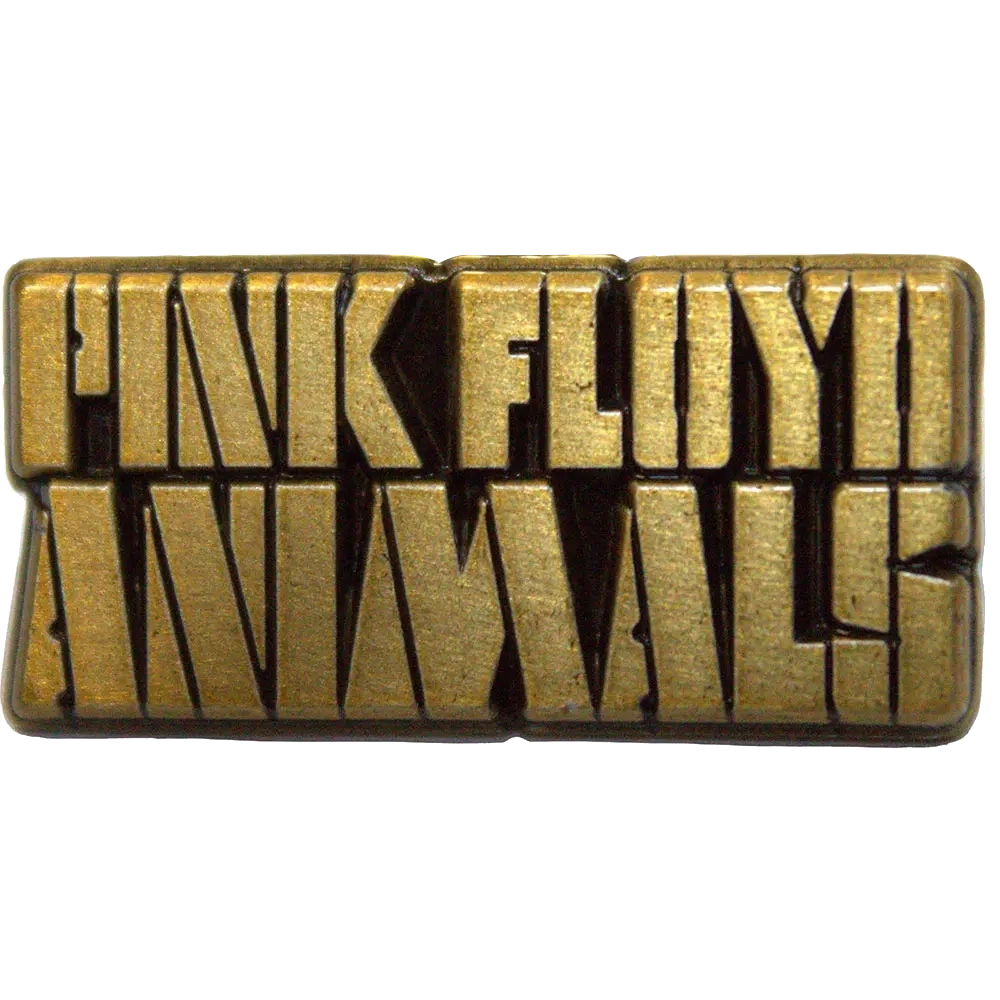 Pin Pink Floyd - Animals doré - badge métallique officiel Rock Off