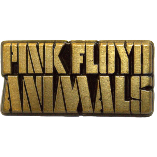 Pin's Pink Floyd - Animals doré - badge métallique officiel Rock Off