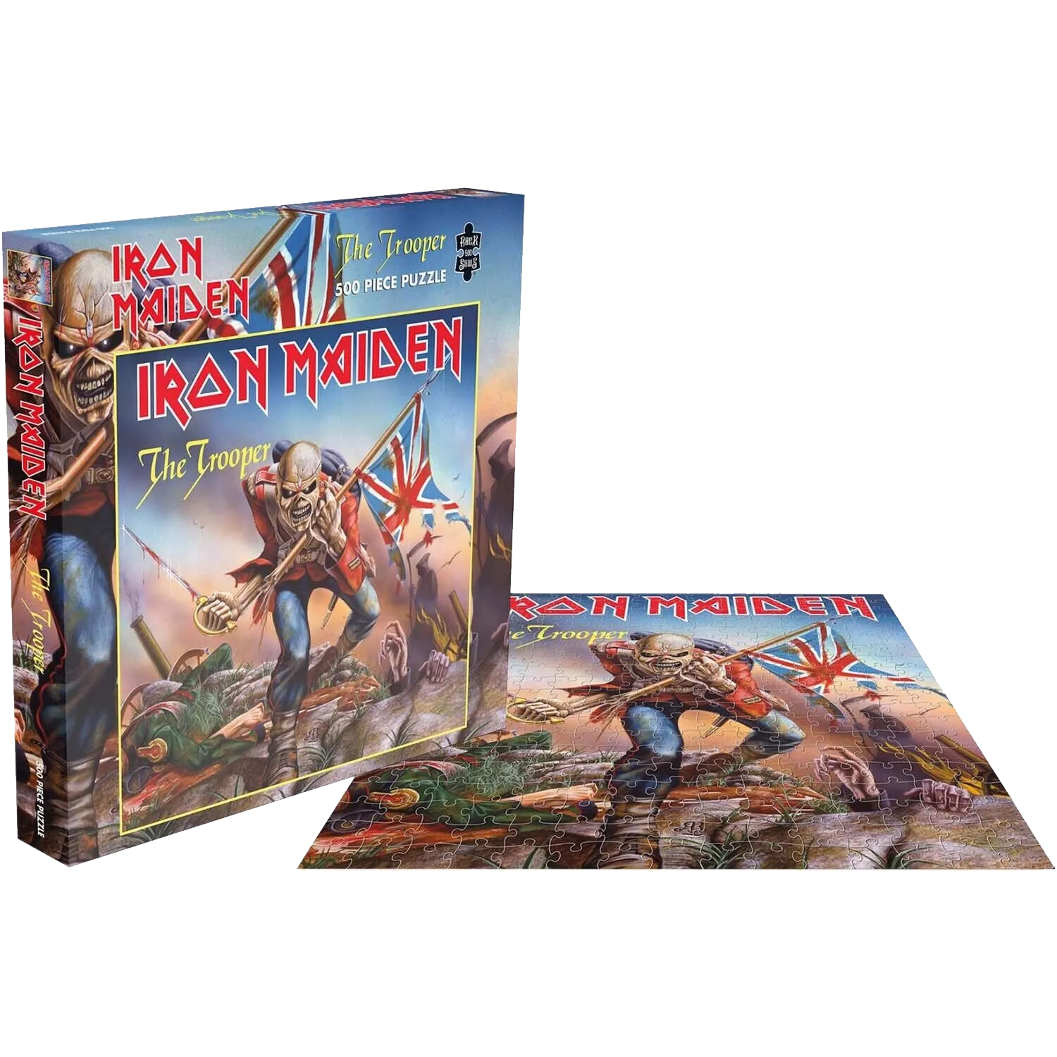 Puzzle Iron Maiden The Trooper – boîte et puzzle assemblé 500 pièces