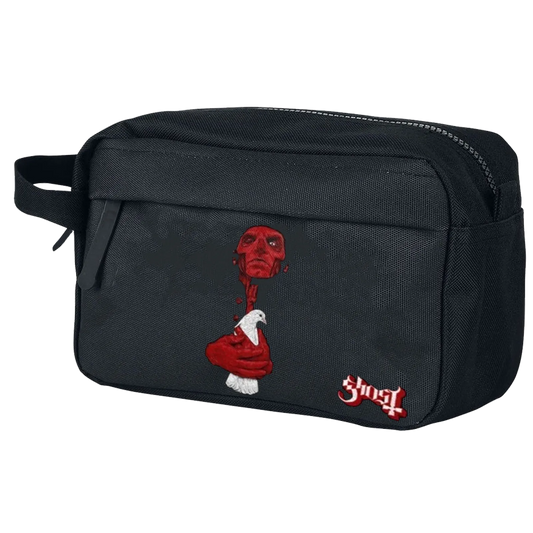 Trousse Ghost Dove vue en biais avec impression détaillée