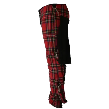 Pantalon écossais tartan avec jupe amovible (côté)