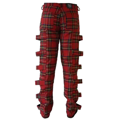 Pantalon écossais tartan avec boucles réglables (vue de derrière)