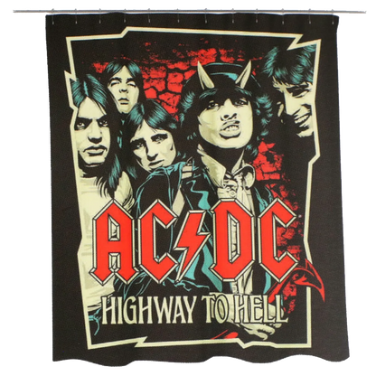 rideau de douche AC/DC Highway to Hell sous licence officielle