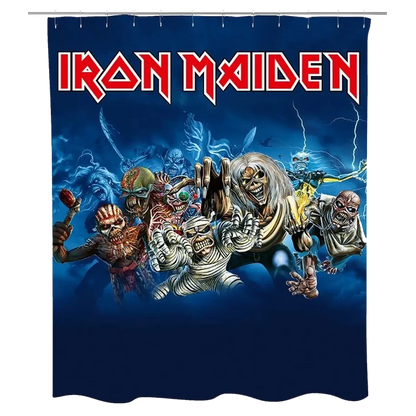 Rideau de douche Iron Maiden Eddie – vue complète