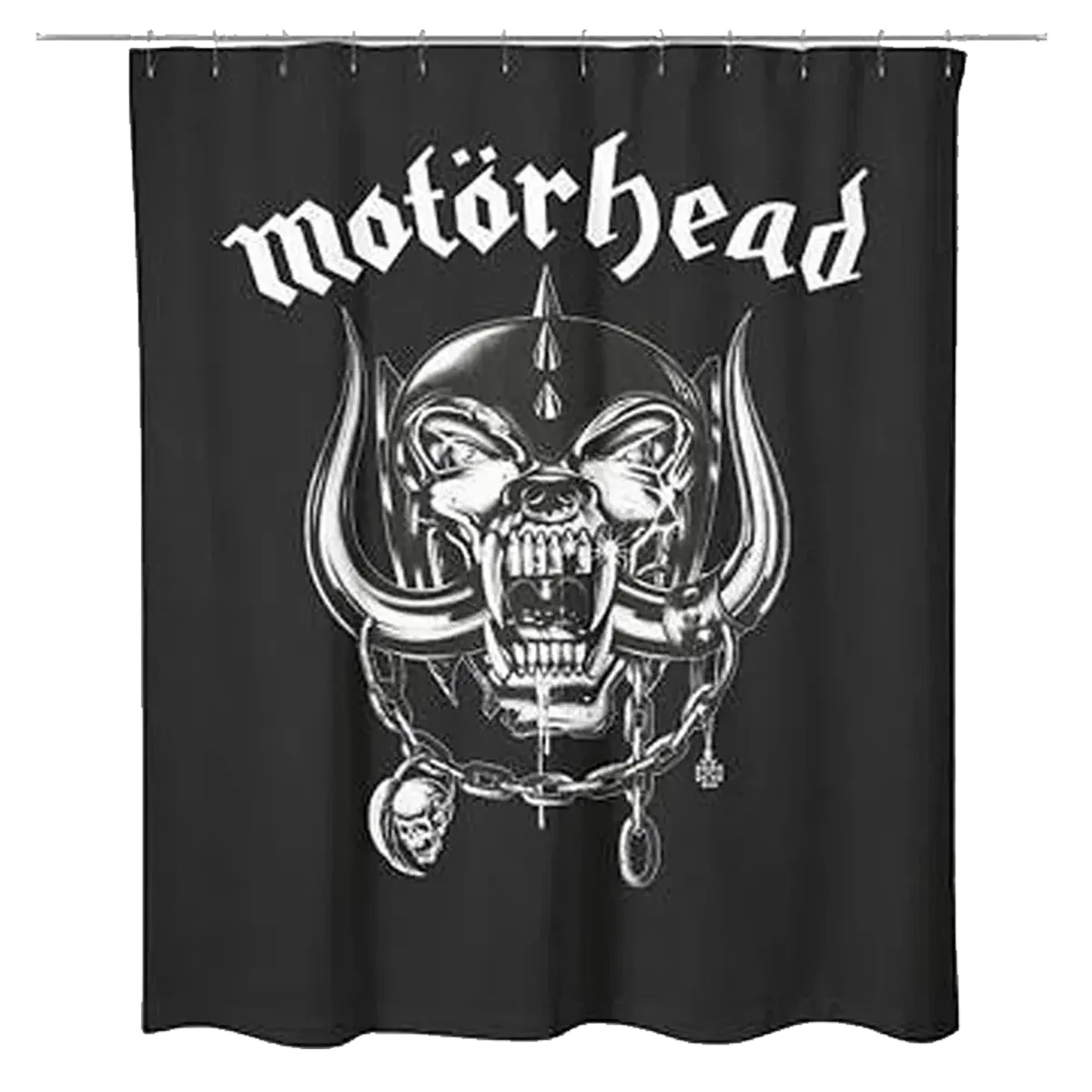 Motif Snaggletooth sur rideau de douche Motörhead 180x200 cm
