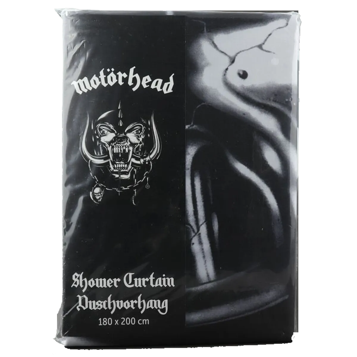 Emballage du rideau de douche Motörhead sous plastique