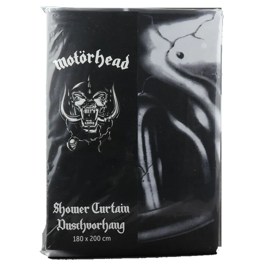 Emballage du rideau de douche Motörhead sous plastique