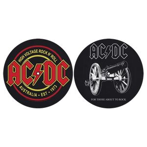 Turntable slipmat AC/DC [Voltage/For Those] (set of 2)