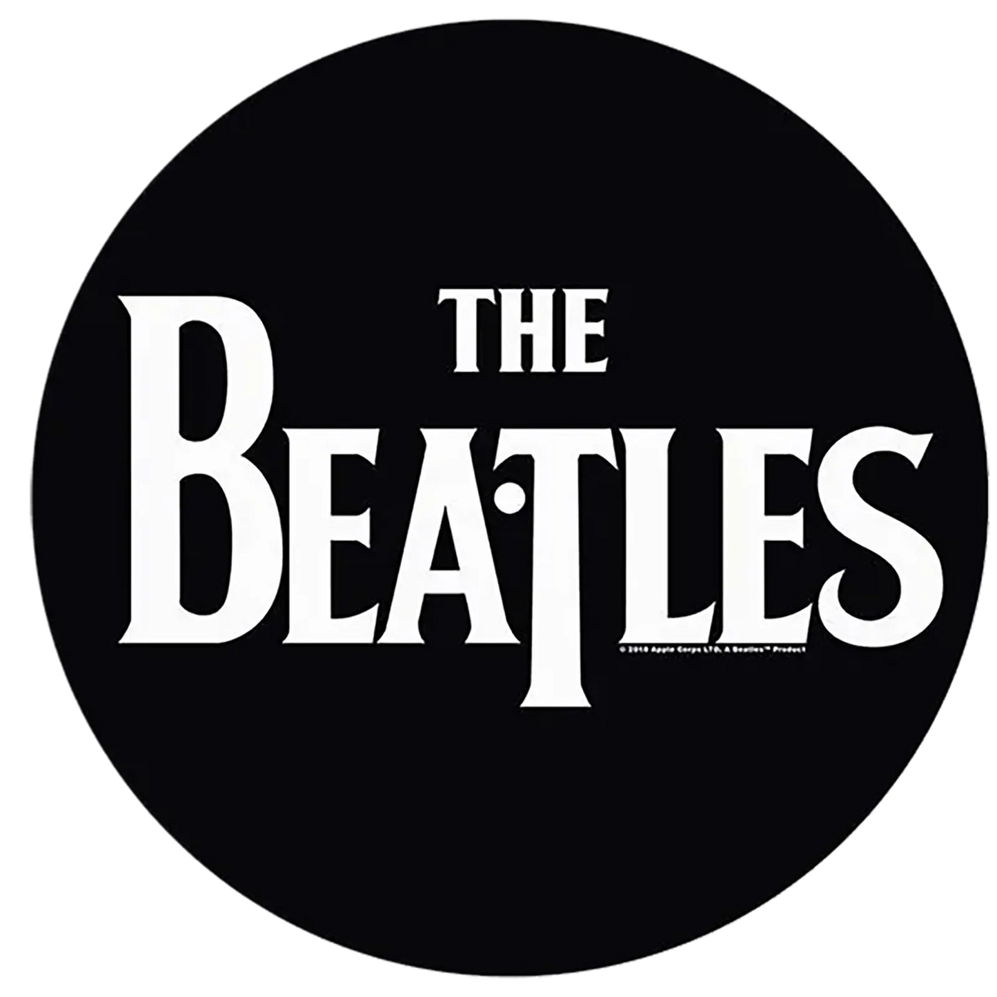 slipmat for vinyl records Beatles 1 - Logo blanc