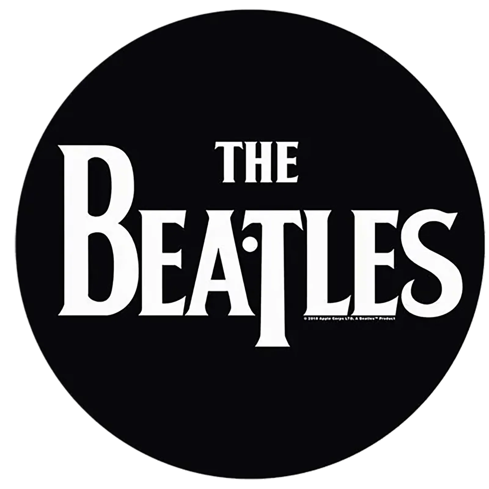 slipmat for vinyl records Beatles 1 - Logo blanc