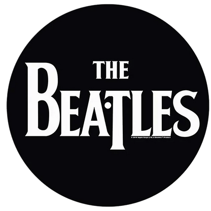 slipmat for vinyl records Beatles 1 - Logo blanc