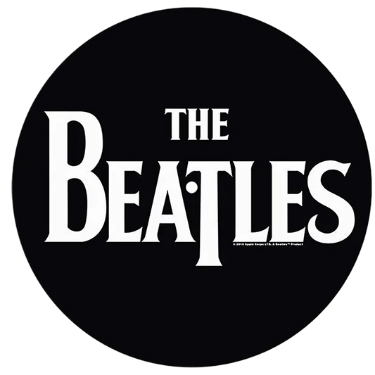 slipmat for vinyl records Beatles 1 - Logo blanc