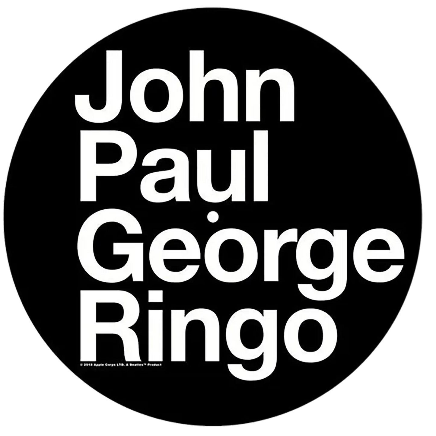 slipmat for vinyl records Beatles 2 - John Paul George Ringo