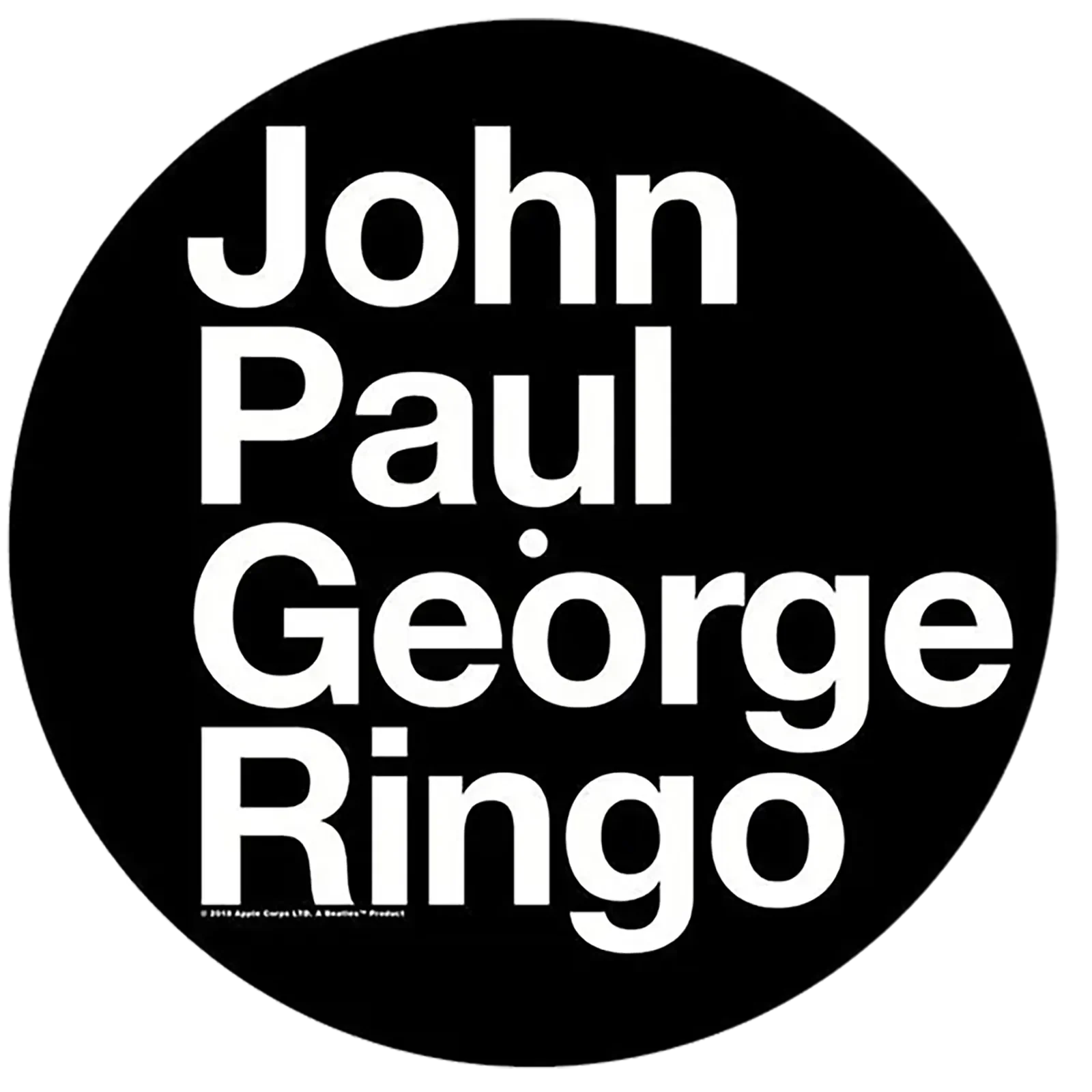 slipmat for vinyl records Beatles 2 - John Paul George Ringo