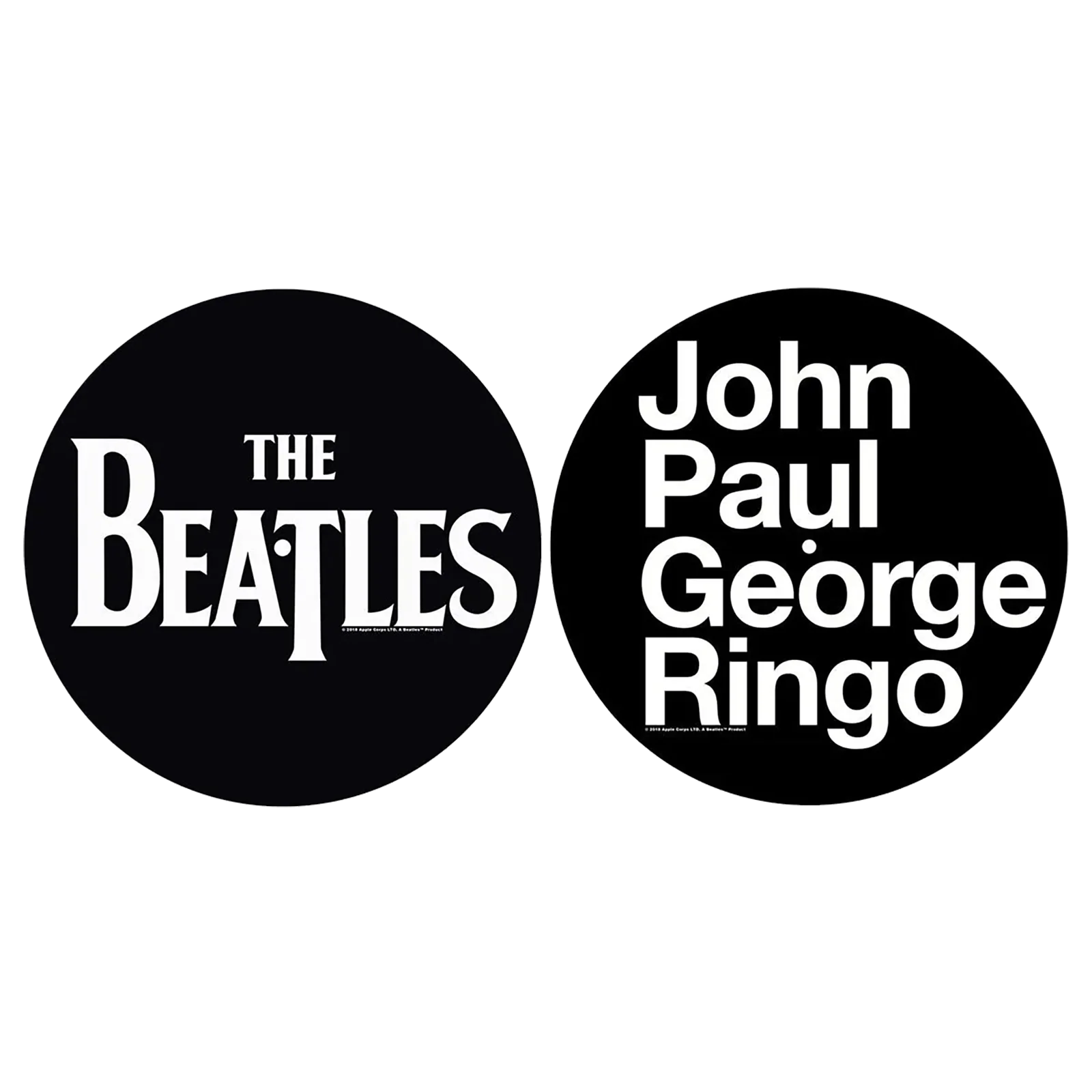 slipmat for vinyl records Beatles [Names] (set of 2)