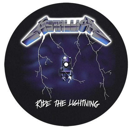 slipmat for vinyl records Metallica 1 - Ride the Lightning