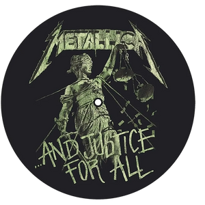 Turntable slipmat Metallica [Master/Justice] (set of 2) - vue 3