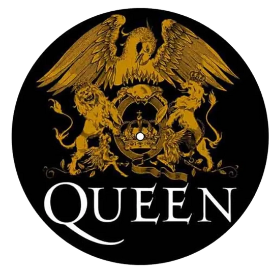 slipmat for vinyl records Queen 1 - Logo