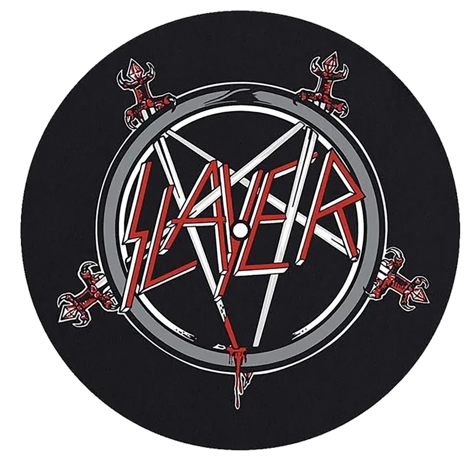 slipmat for vinyl records Slayer 1 - Pentagram