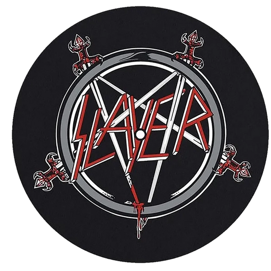 slipmat for vinyl records Slayer 1 - Pentagram