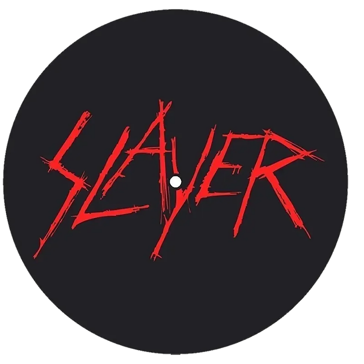 slipmat for vinyl records Slayer 2 - Scratched logo