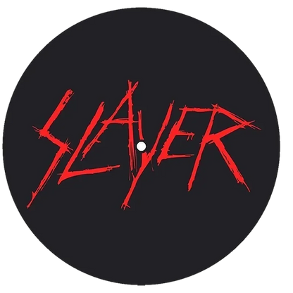 slipmat for vinyl records Slayer 2 - Scratched logo