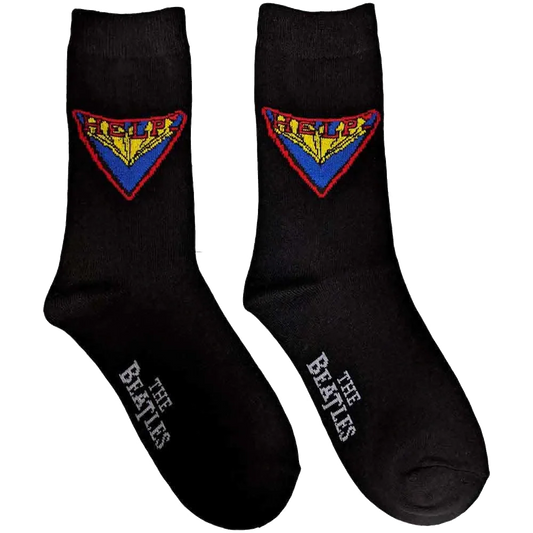 Beatles Socks - Help! (flat right side)