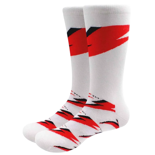 Chaussettes David Bowie - Flash (portées)