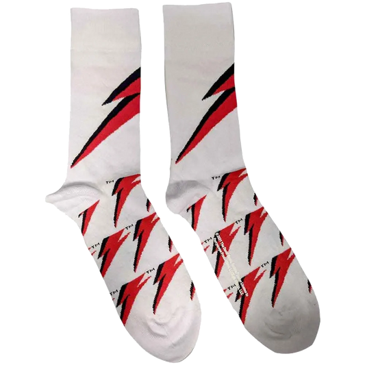 Chaussettes David Bowie - Flash (à plat côté gauche)