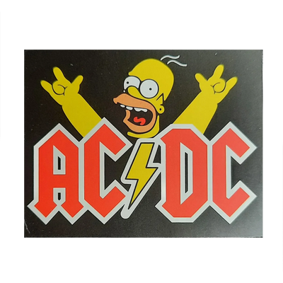 Autocollant AC/DC - Homer