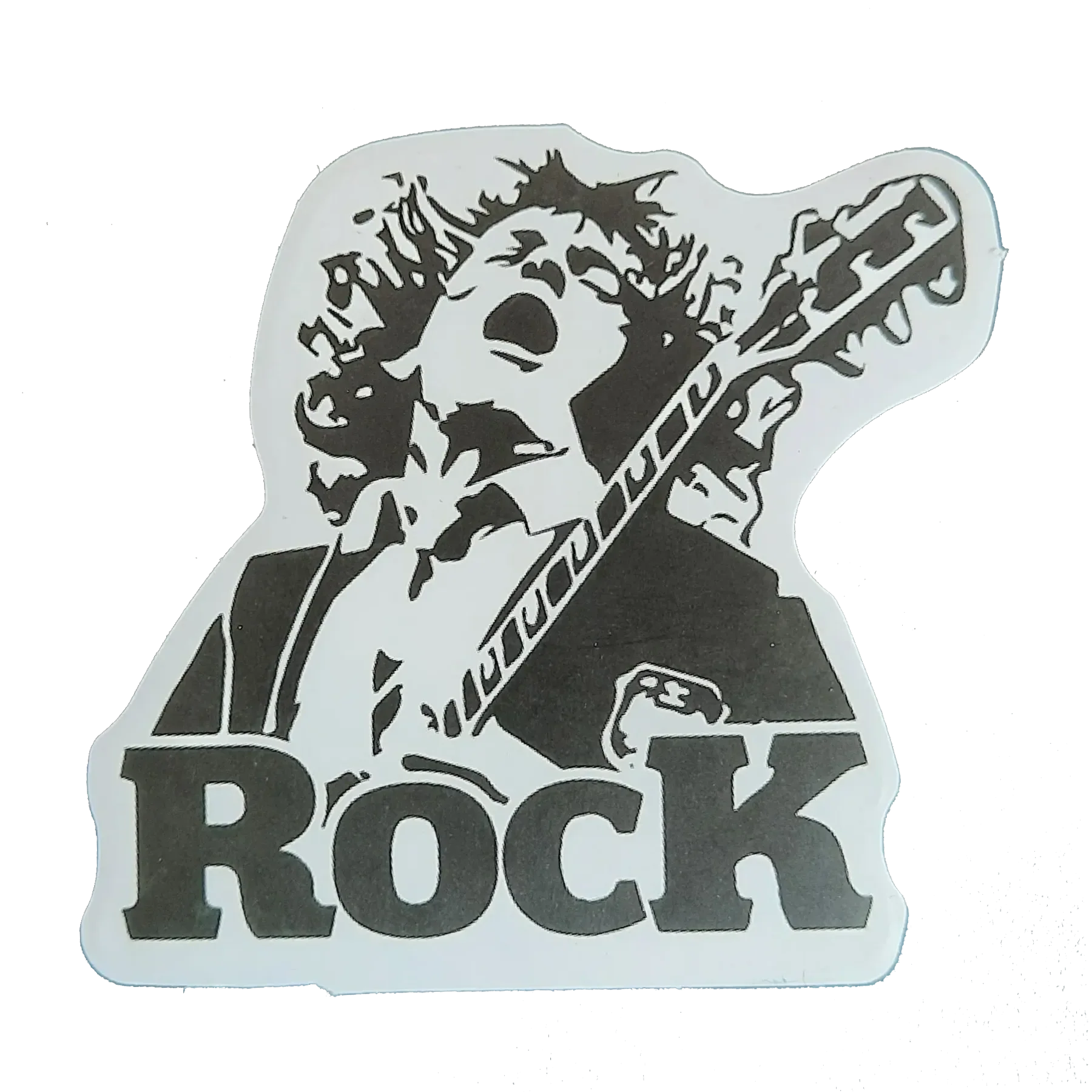 Autocollant AC/DC - Angus Rock n&b