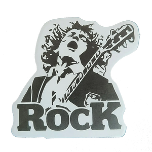 Sticker AC/DC - Angus Rock b&w