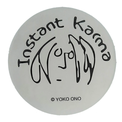 Autocollant Beatles - John Lennon Instant Karma