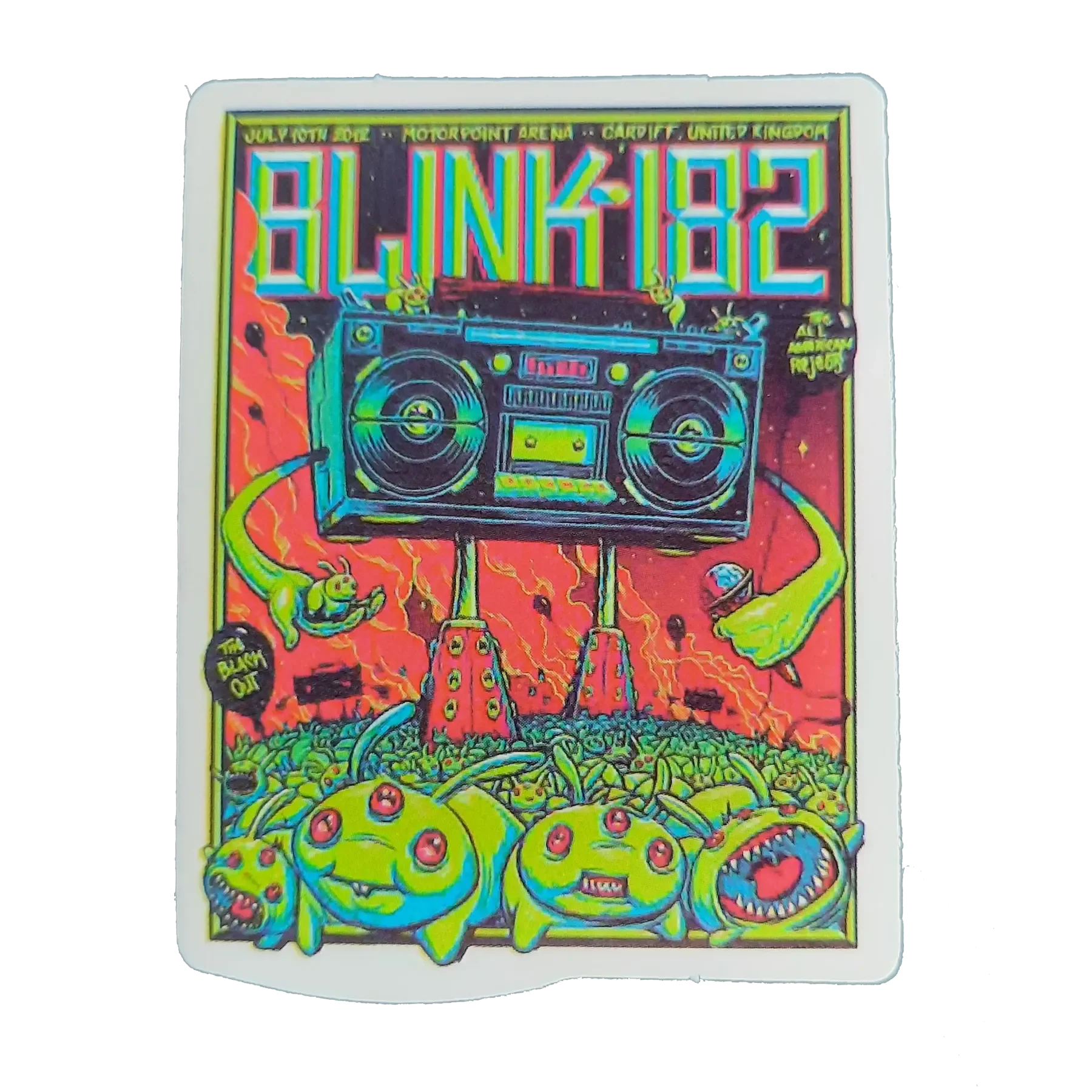 Autocollant Blink 182 - Motorpoint Arena