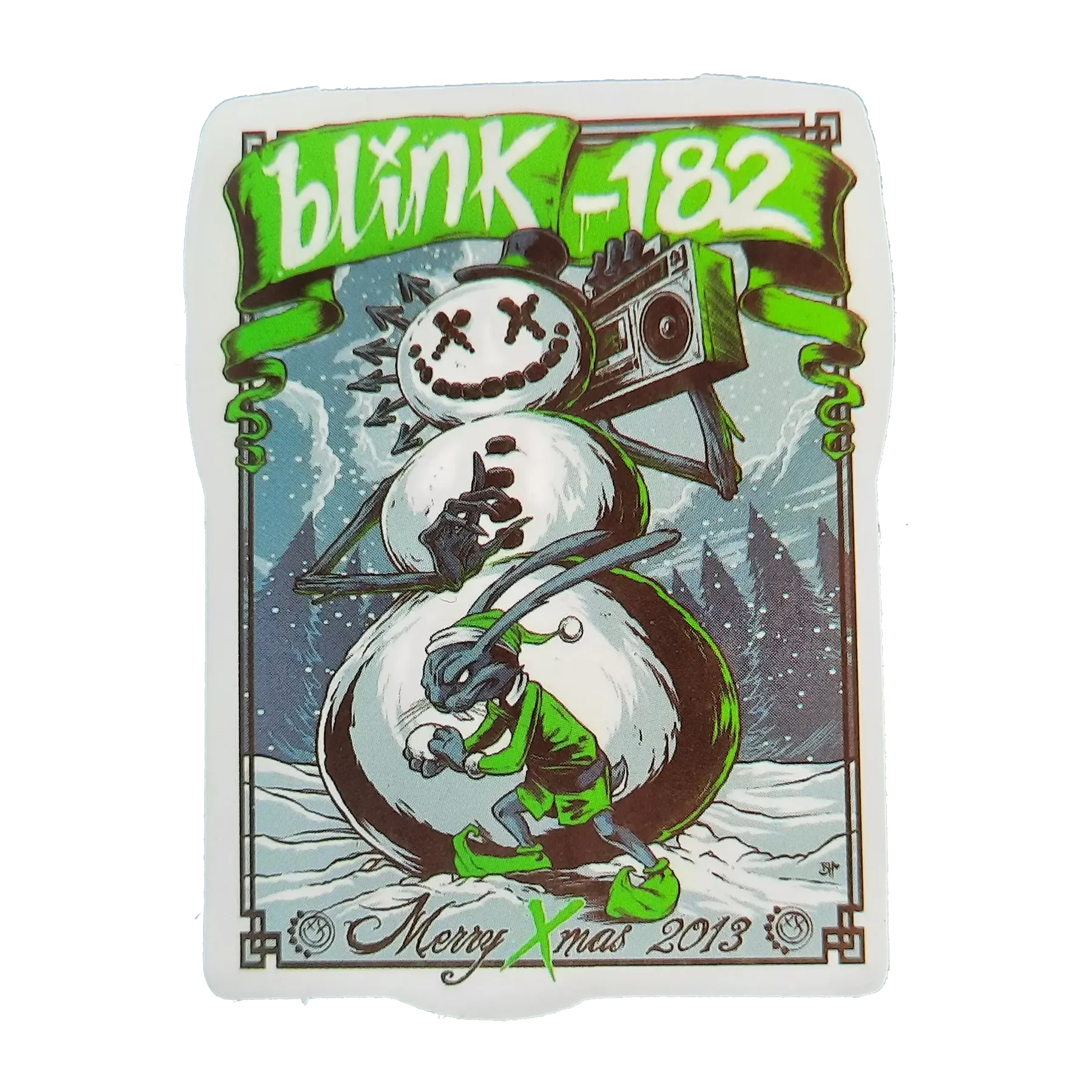 Autocollant Blink 182 - Merry Xmas 2013