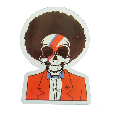 Autocollant David Bowie - Aladdin Sane skull