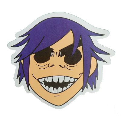 Autocollant Gorillaz - 2D (Stuart Pot)