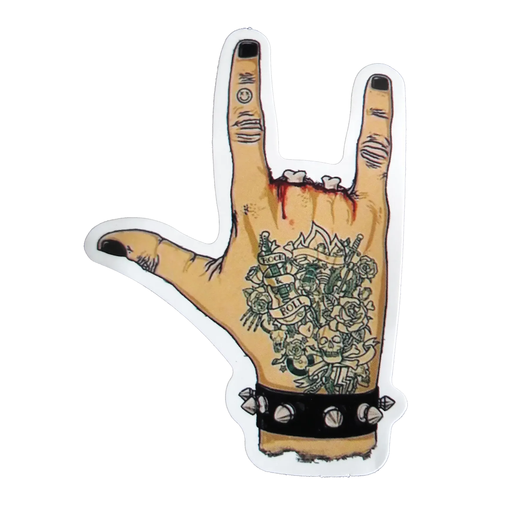 Sticker Signe des cornes