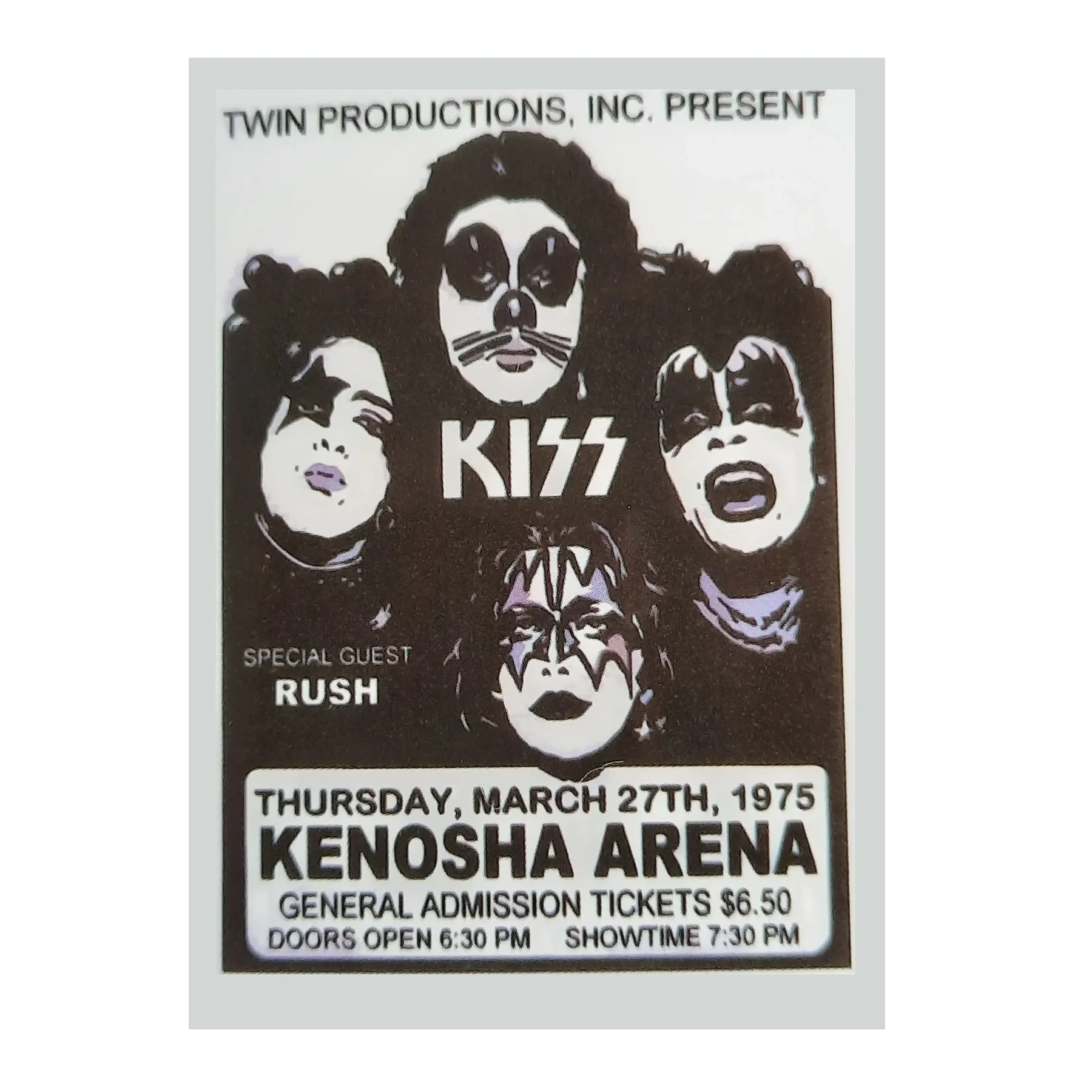 Autocollant Kiss at Kenosha Arena