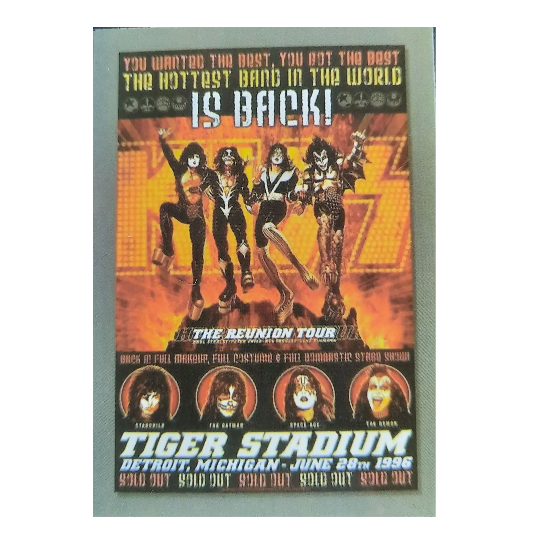 Sticker Kiss at Tiger Stadium
