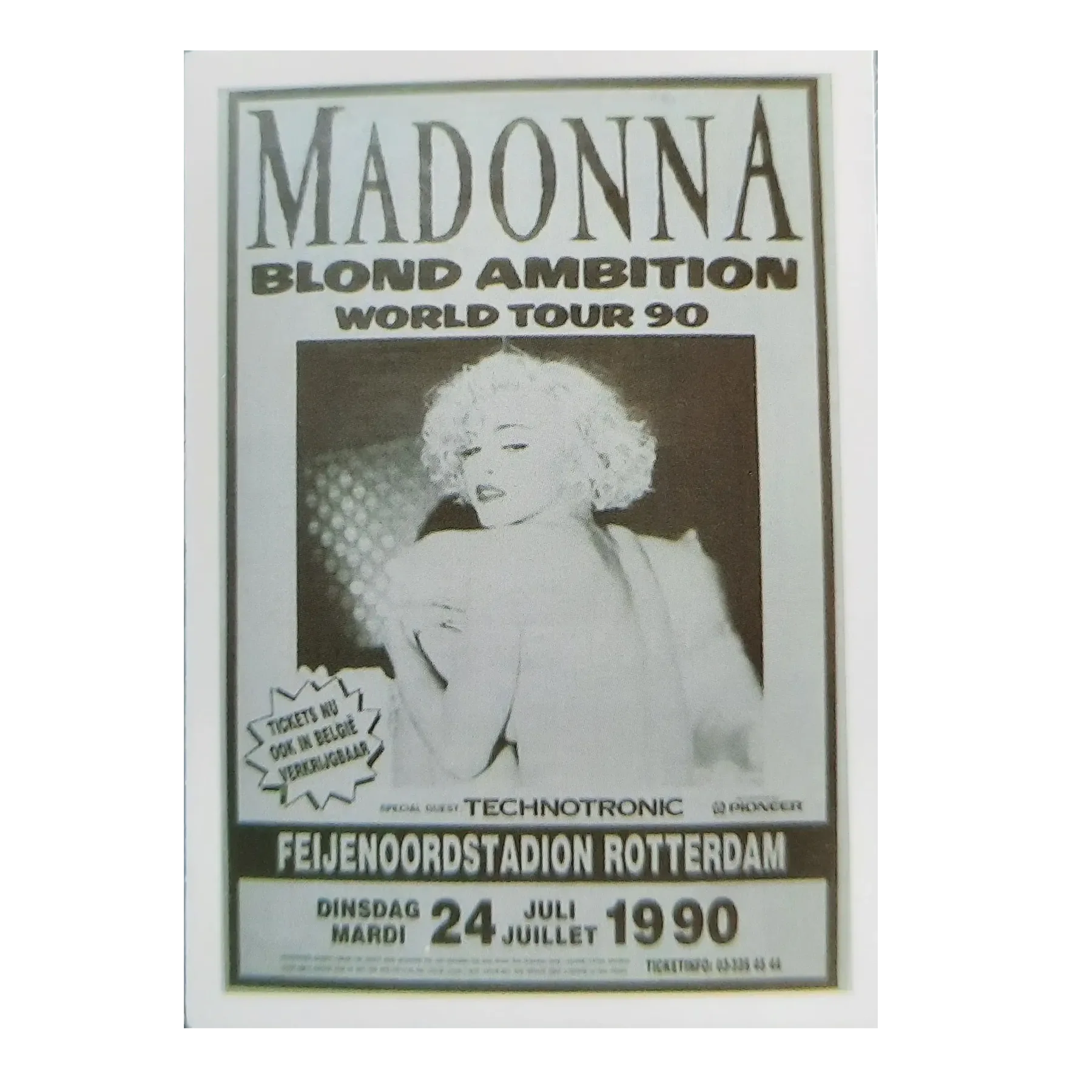 Sticker Madonna - Blond Ambition World tour 90