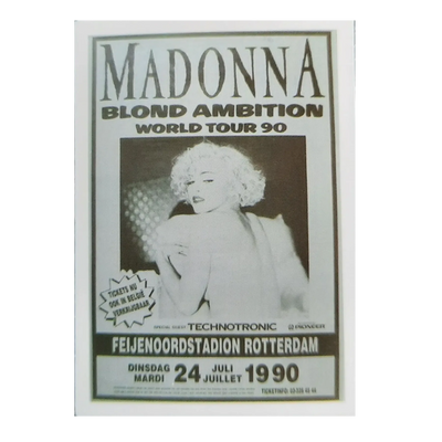 Autocollant Madonna - Blond Ambition World tour 90