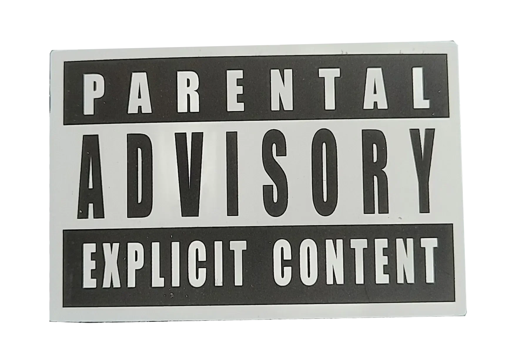Sticker Parental Advisory Explicit Content