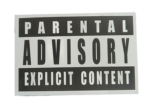 Sticker Parental Advisory Explicit Content