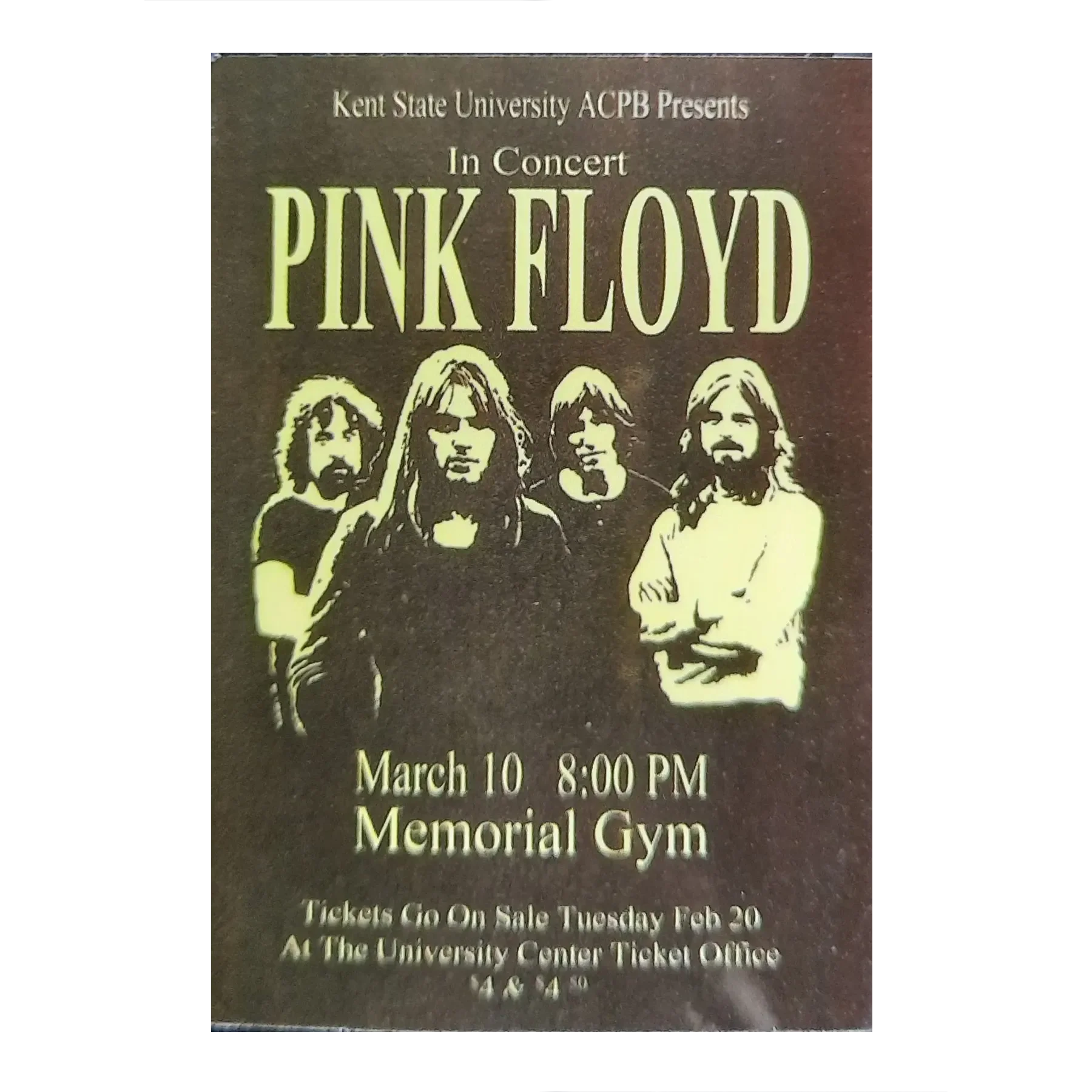 Sticker Pink Floyd at Memorial Gym