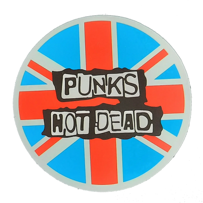 Autocollant Punks Not Dead rond