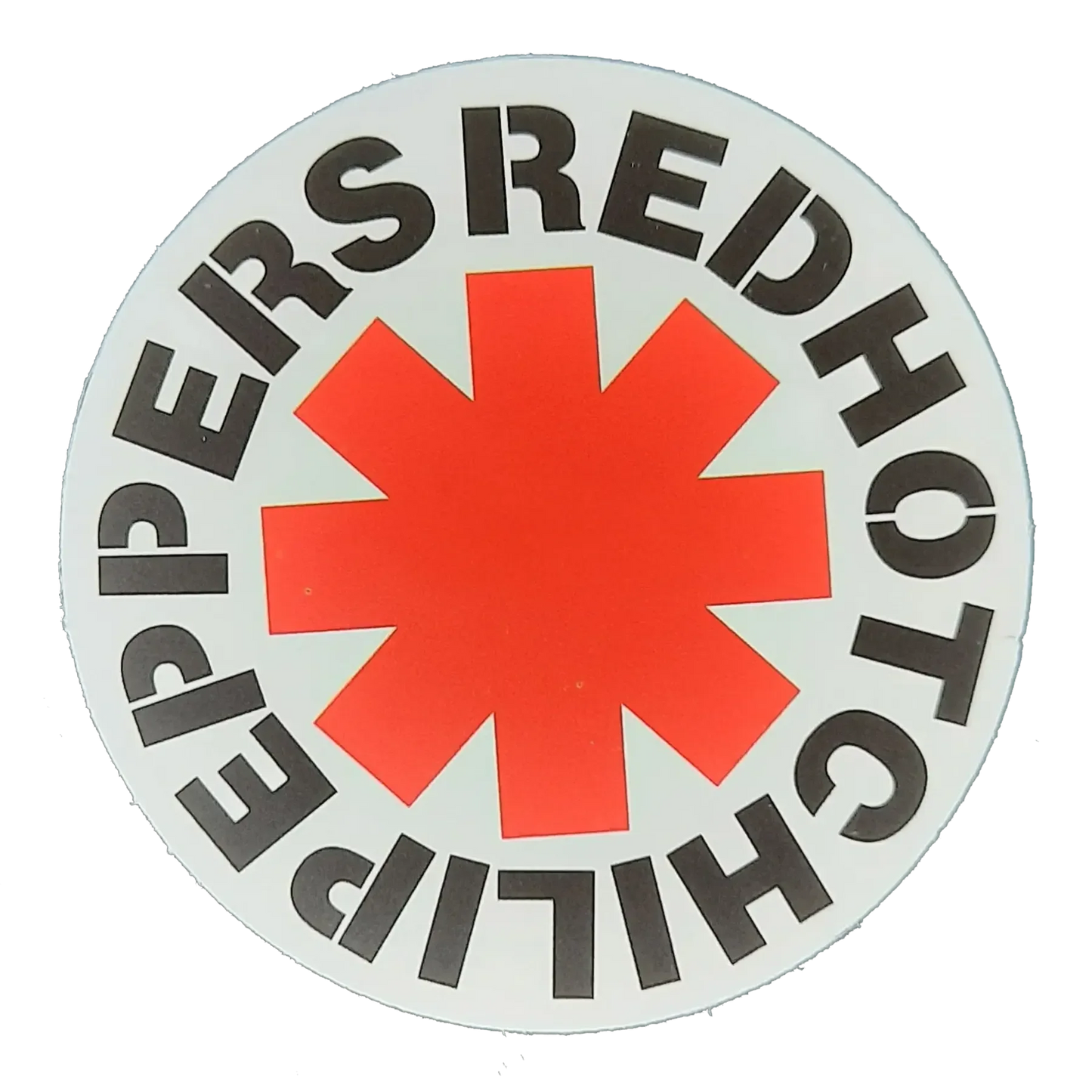 Autocollant Red Hot Chili Peppers - Cross white